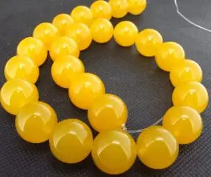 

New Arriver Jades Beads Jewellery,20mm Large Round Yellow Jades Gem-stones Loose Beads One Full Strand,Free Shipping