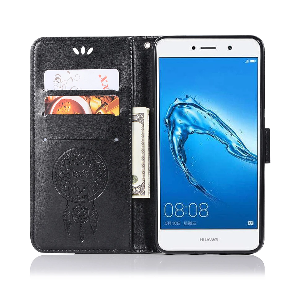 Чехол бумажник с откидной крышкой для Huawei Honor 9 Lite V9 V10 7X 8X 7 8 10 5C 6C P10 Plus P20 P30 Pro