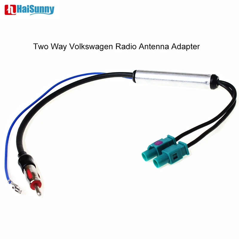 

HaiSunny Car Radio Signal Booster Amplifier Twins Dual FAKRA Radios Adapter Amplified Aerials Antenna For OPEL VW FORD DVD Stere