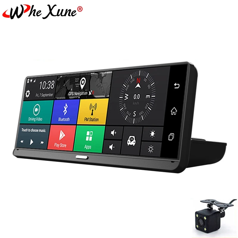 R$550.21 20% de desconto|Whexune 2019 novo 8 polegada toque ips android 5.1 completo hd 1080 p carro dvr com navegação gps wifi bluetooth adas google play traço cam-in DVR/Câmera Dash from Automóveis e motos on AliExpress 