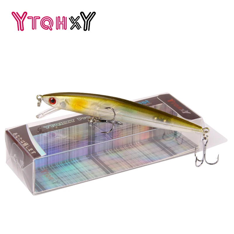 

Good Fishing Lure Floating Minnow Wobbler Pesca Professional Baits artificial 110mm 9.2g 6# fishhook carp fishing Lures WQ235Y