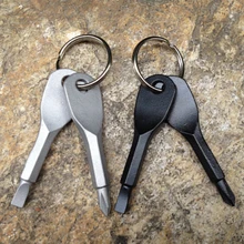 Брелок цепная отвертка 2 шт. нержавеющая сталь ЕДК звездообразная отвёртка Phillips брелок-отвертка Карманный ремонтный инструмент набор для путешествий