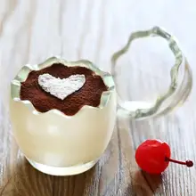 100 мл термостойкие стеклянные баклажаны емкости для пудинга милые инструменты для торта Milkshake чашки для Мусса с крышкой