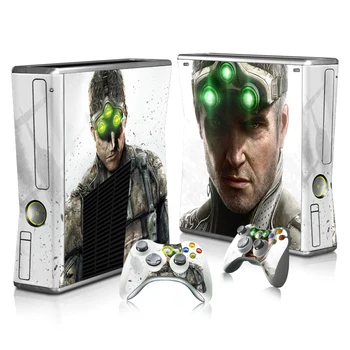 

Free Drop Shipping Manufacture vinyl sticker for xbox 360 slim console skin sticker + 2 New Skins for Xbox360 slim