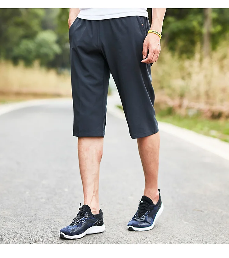 best men's casual shorts Movement Seven Breeches Loose Thin Summer  black shorts mens elastic fabric very large size L-6XL 7XL 8XL 9XL best casual shorts