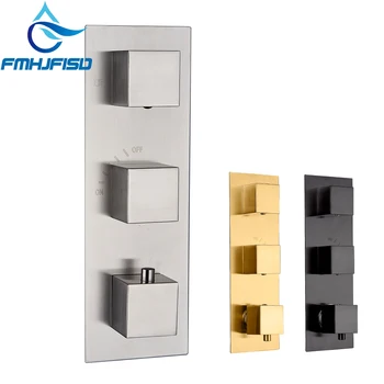 

NEW 3 Ways Thermostatic Shower Faucet Control Valve Diverter Shower Valve Mixer 4 Ways Faucet Cartridge Valve