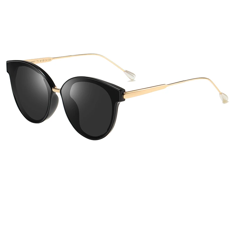 Новые Детские поляризованные солнцезащитные очки для мальчиков и девочек Солнцезащитные очки женские подарок для детей UV400 очки - Цвет линз: black gray