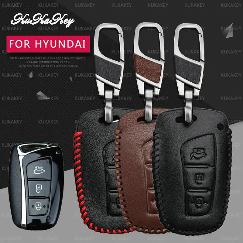 KUKAKEY Remote Smart Car Key Case For Hyundai Fob IX45 Santa Fe Tucson