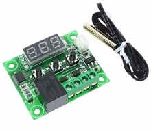 50PCS W1209 DC 12V heat cool temp thermostat temperature control switch temperature controller thermometer thermo controller