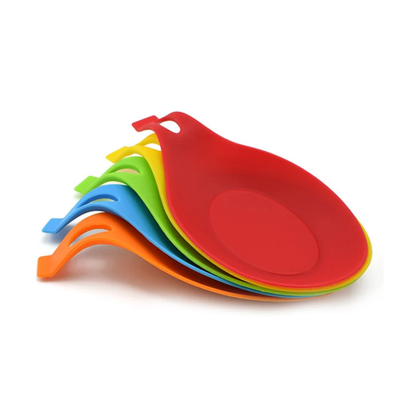 

Kitchen Tools Accessories Silicone Spoon Mat,Spatula European Style Spoon Pad for Kitchen Gadget Kitchen Goods