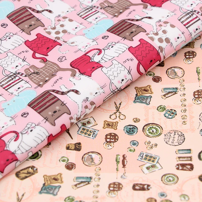 

New cute cartoon high-quality waterproof fabric digital printing handmade fabric diy lady bag pillow curtain fabric