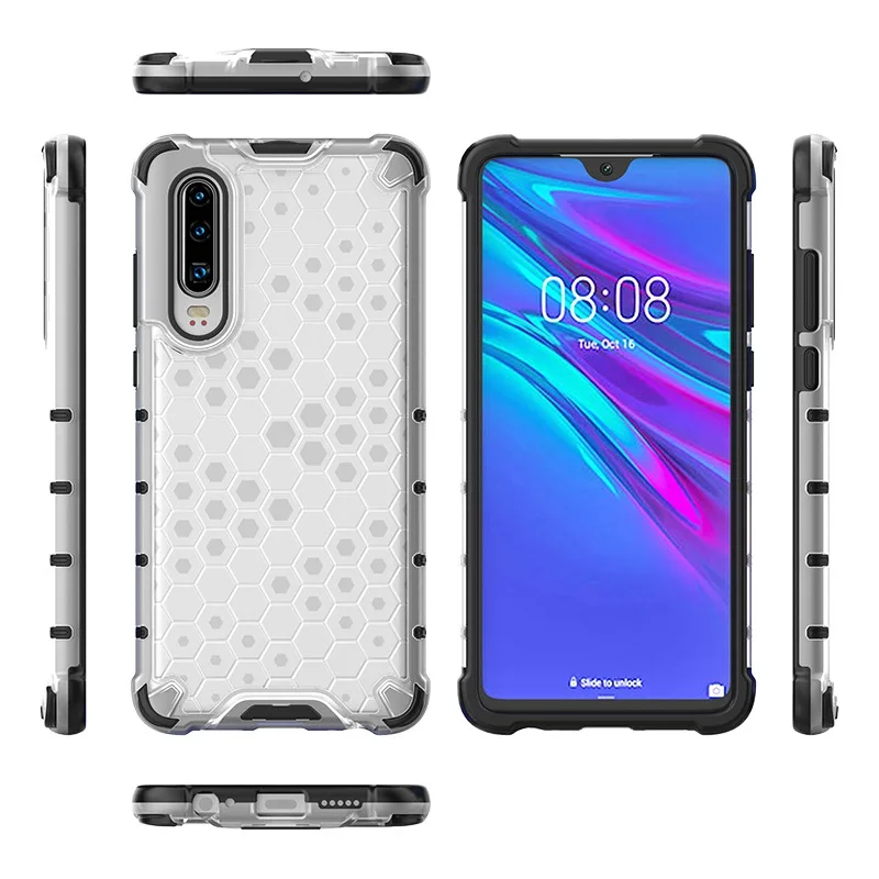 Гибридный армированный чехол из ТПУ и поликарбоната для Huawei P30 Pro Lite Mate 30 20 20X Honor V20