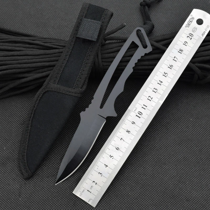 Diving Survival Knife Fixed 5CR13MOV Steel Blade Knifes Steel Handle