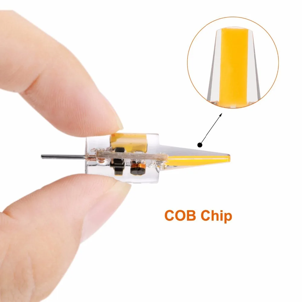 YNL 10pcs Lampada LED G4 Lamp AC/DC 12V 220V 6W High Quality COB lamparas LED Bulb G4 Chandelier Lamps Replace Halogen Lights