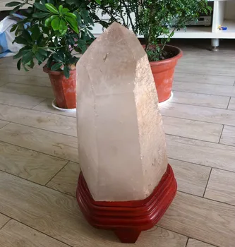 

xd j00879 Rare Huge Original Quartz Crystal Point +stand