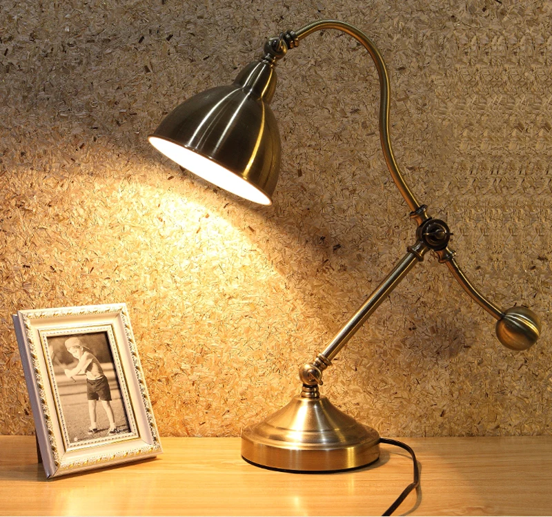 bedside reading light antique led table lamps led desk lights bedroom study office LED eye protection decorative reading lamps