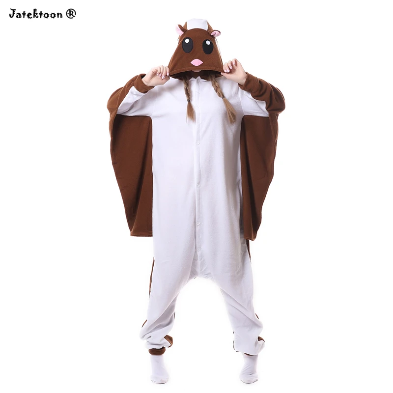 Mono divertido para Unisex, pijama de ardilla voladora, ratón, planeador de azúcar, disfraces de animales para Cosplay|cosplay squirrel onesiesquirrel onesie - AliExpress