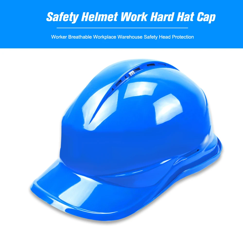 

Safety Helmet Work Hard Hat Cap Worker Breathable Workplace Warehouse Safety Head Protection
