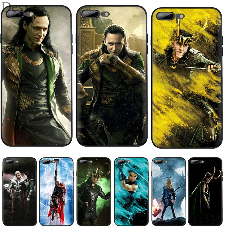Силиконовый ТПУ чехол для телефона Loki Thor iPhone 11 Pro X XS Max XR 6 6s 7 8 Plus 5 5s SE защитный