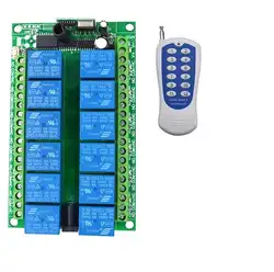 DC12V 12CH Беспроводной удаленного Управление приемник передатчик для Приспособления двери гаража свет