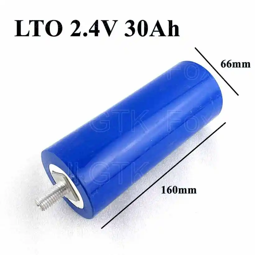 6 шт. LTO 66160 2,4 v 40Ah аккумулятор из лития и титана сотовый 2,3 v 66160 10C 400A 66210 набор «сделай сам» для 12 v 14,4 v мощность длительный жизненный цикл