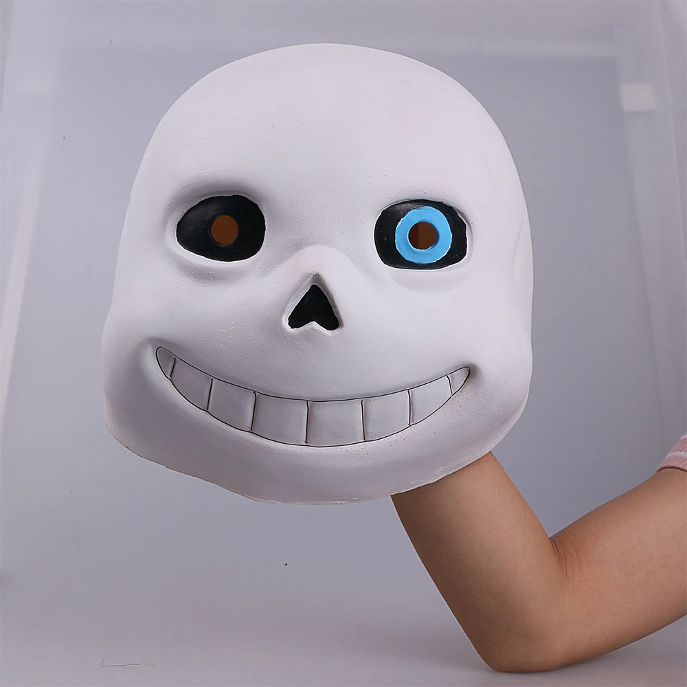 Full head Undertale Sans Latex Masks Cosplay Funny White Helmets Shores Of Halloween Party Fancy Christmas Balls (17)