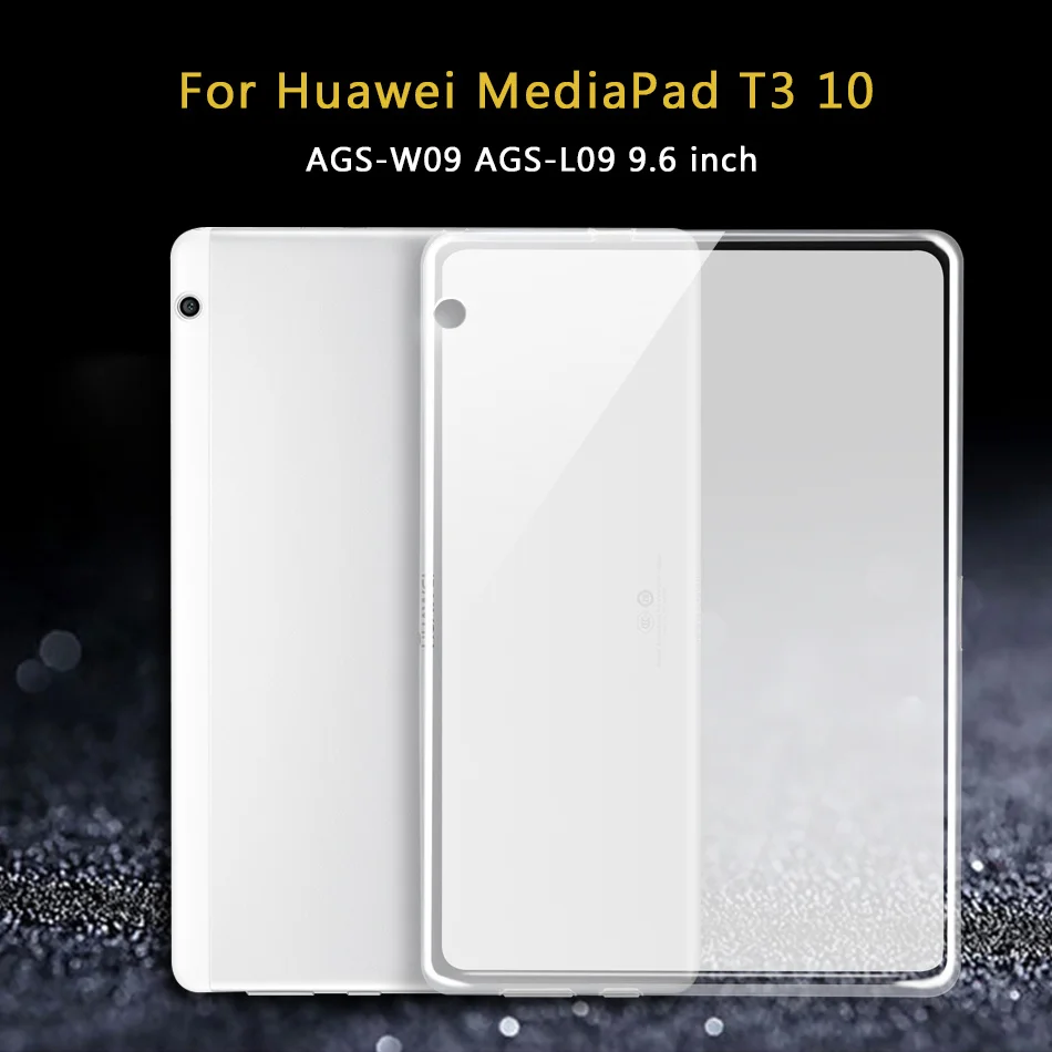 Планшетный чехол для huawei MediaPad T5 10/T3 10 8/T3 7 3g Wi-Fi/Медиа Pad T1 7,0 8,0 10/T2 7,0 8 10,0 Pro Чехол Мягкий силиконовый чехол из ТПУ чехол - Цвет: T3 10