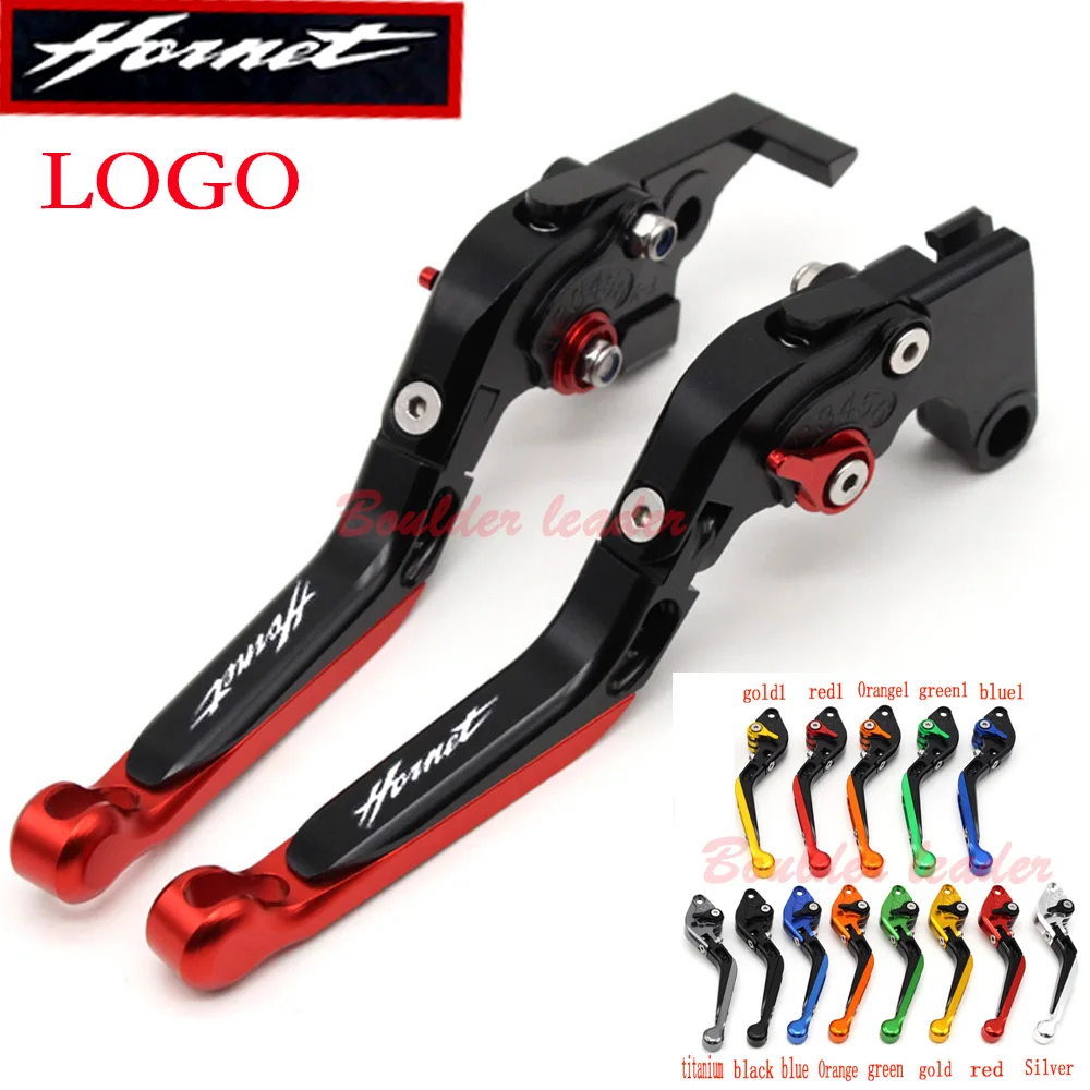 С новым логотипом (Hornet) для Honda CB 900 CB900 Hornet 2002 2003 2004 2005 CNC черный Регулируемый рычаг
