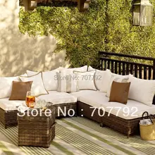 Лидер продаж элегантность круглый секционный диван из ротанга