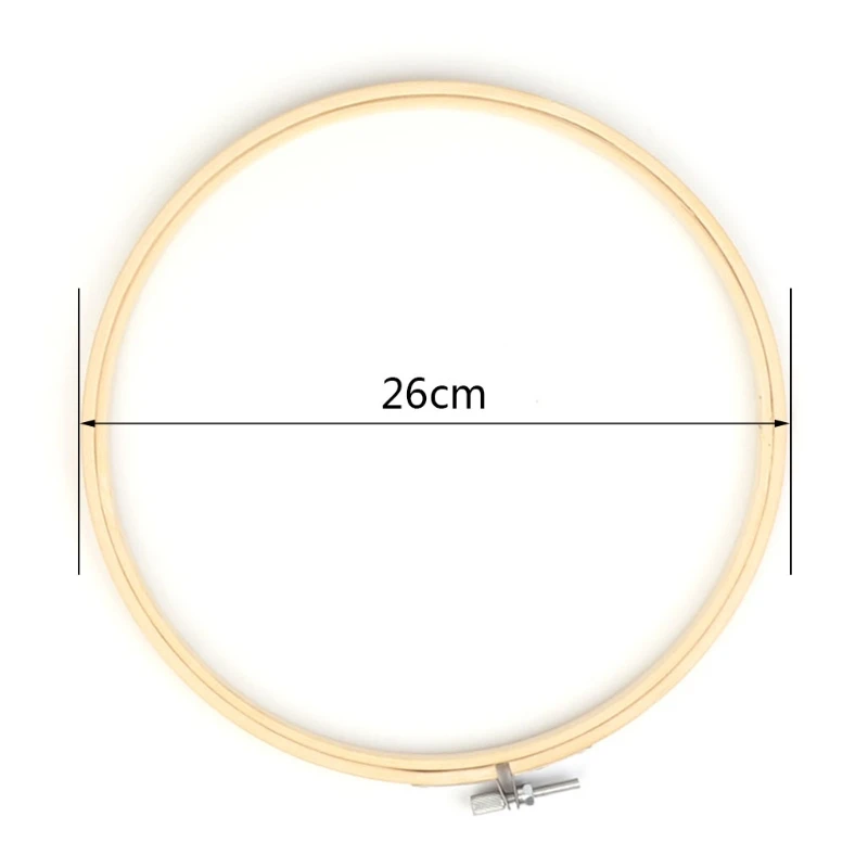 13-34 см бамбуковое деревянное устройство для вышивки крестом кольцо для вышивки рукоделие DIY Z07 Прямая поставка - Цвет: 26CM