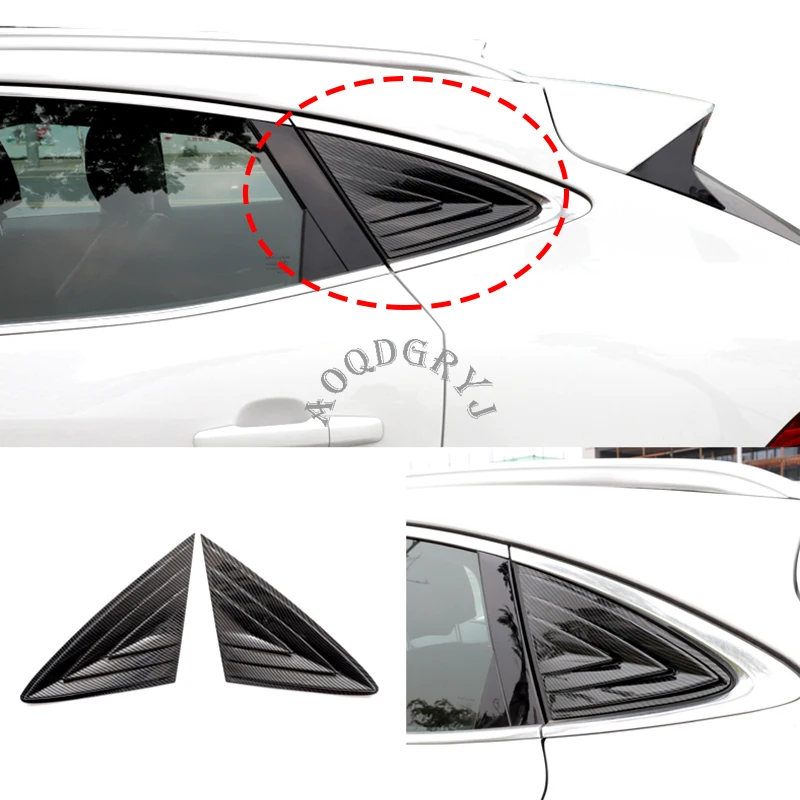 

ABS Window Quarter Louver Cover trim 2pcs For Jaguar E-PACE 2018-2019 Car styling