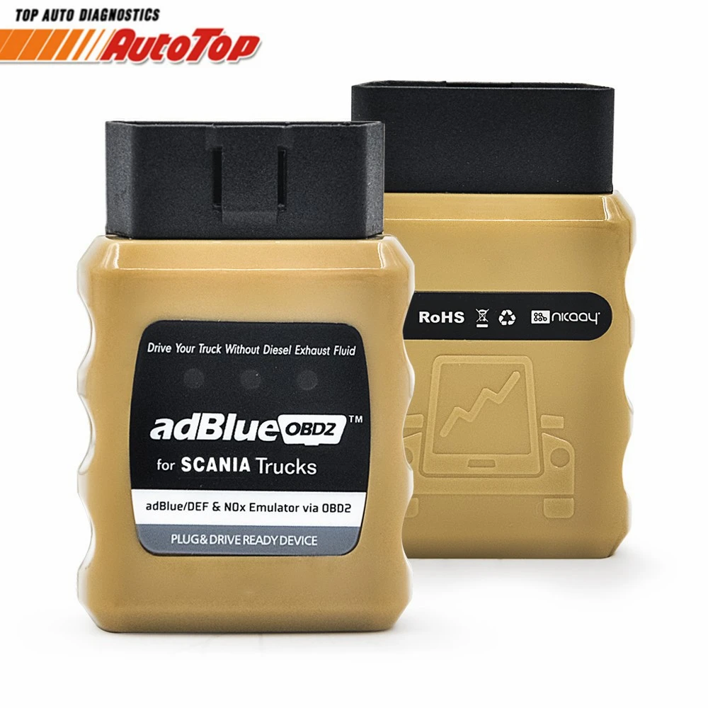 Для SCANIA Trucks Adblue Эмулятор AdblueOBD2 для через OBD2 Ad синий эмулятор поддержка евр4/5 Plug and