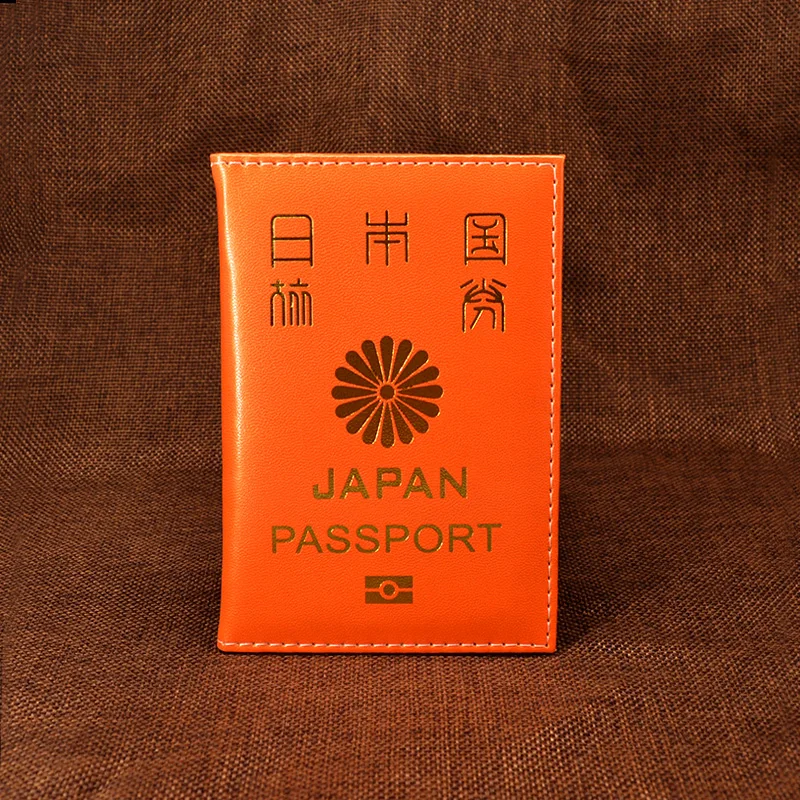 Милая мягкая японская Обложка для паспорта из искусственной кожи, розовый женский чехол для паспорта, японский Держатель для паспорта для девочек - Цвет: Оранжевый