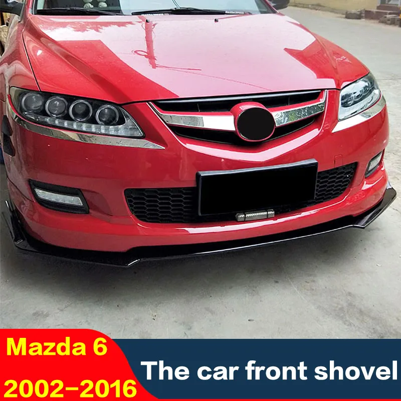 

For Mazda 6 Colorful front bumper lip decoration around grill lip under cover shovel Special accessories Apply to 2002-2016 M6