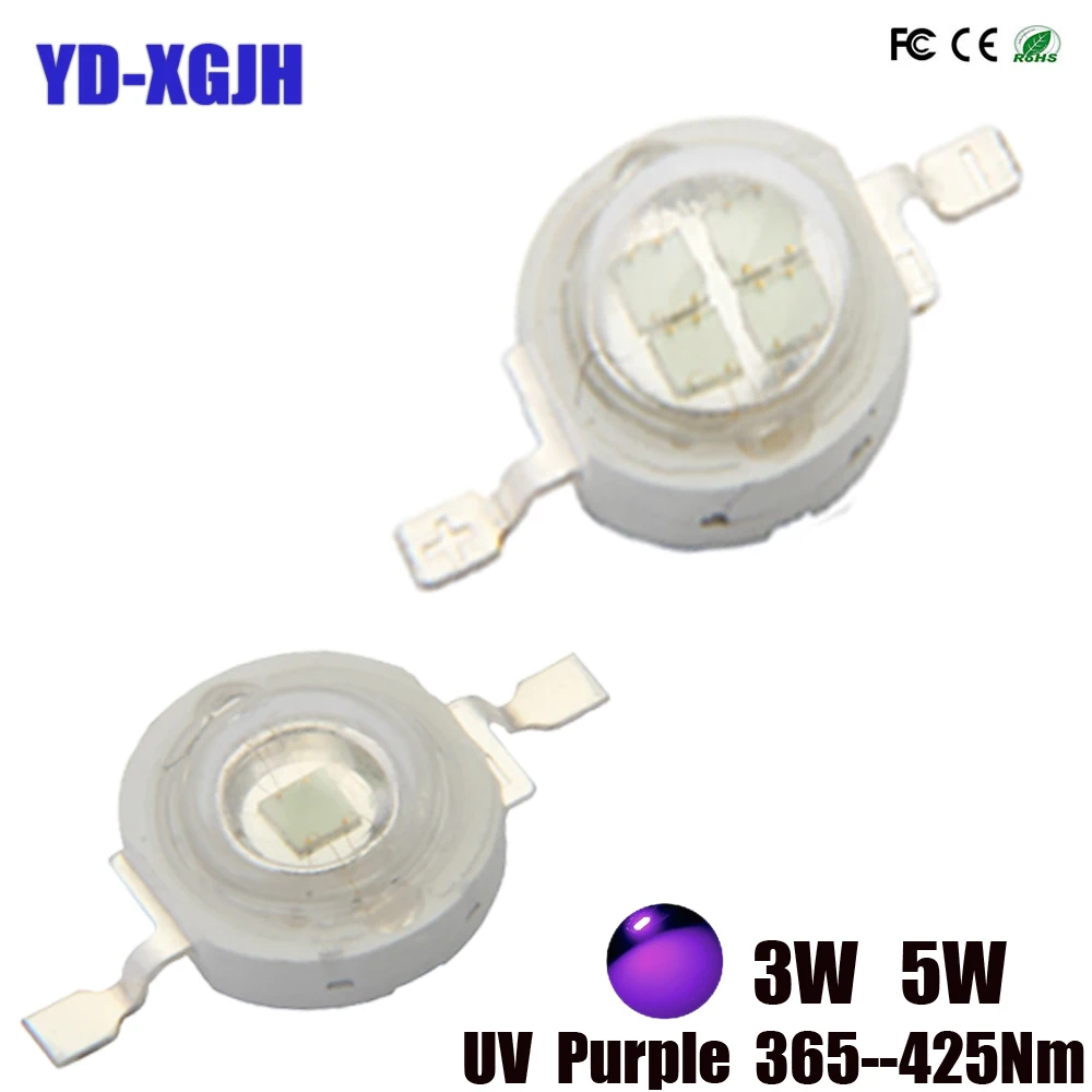 Светодиодный высокой мощности 10P 3 Вт 5 365Nm в УФ светильник UVA DIY для портативного