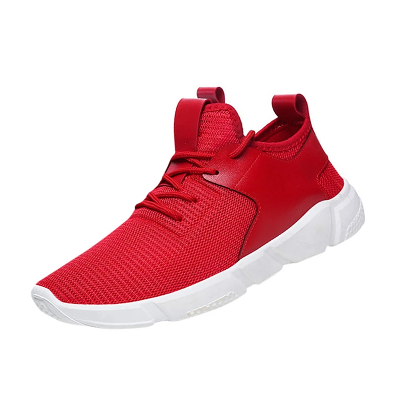 Sneakers Men Knit Mesh Shoes Outdoor Fashion Breathable Fashion Straps Sports Running Casual Sneakers Solid Shoe #FS#4NV08 (22)