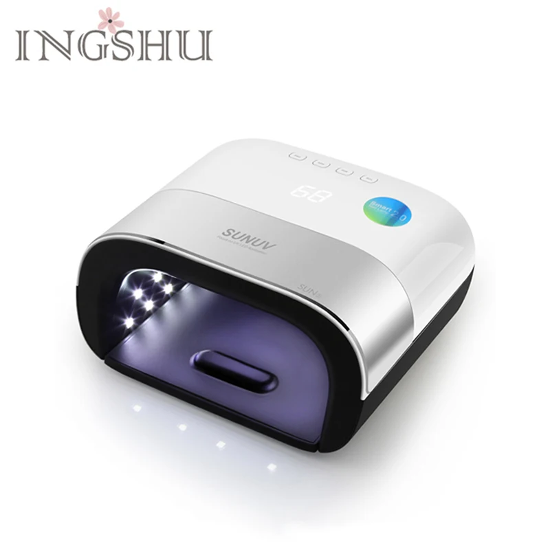 

INGSHU SUN3 2.0 Smart 48W Double Light UV&LED Nail Lamp with Timer Memory Invisible Digital Timer Display Nail Drying Machine