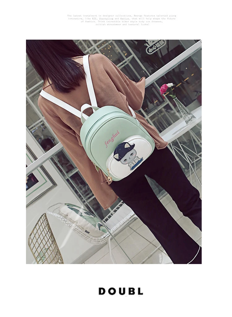 Женская кожаная сумка-рюкзак с вышивкой для девочек, школьная сумка для студентов, Женская дорожная сумка, сумка-тоут, стиль Braccialini, дизайн с