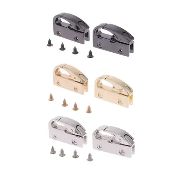 

THINKTHENDO 2pcs/1Pair Bag Handle Connector Metal Hardware For DIY Handbag Bag Purse Accessories 3 Colors