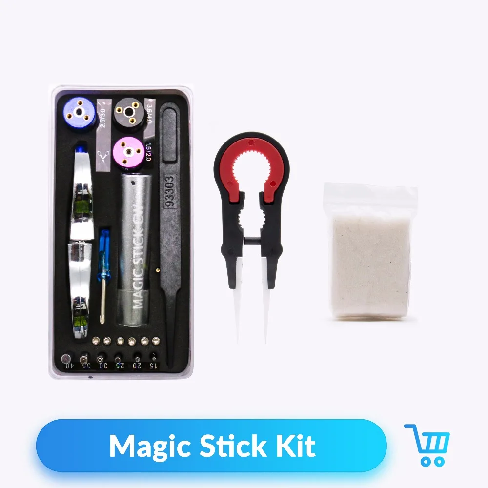 

Quartz Banger Magic Stick CW Coil Kit 6 in 1 Coiling Jig Ceramic Tweezer For RDA RBA Atomizer Vape Wire Winding Master Tool ECig