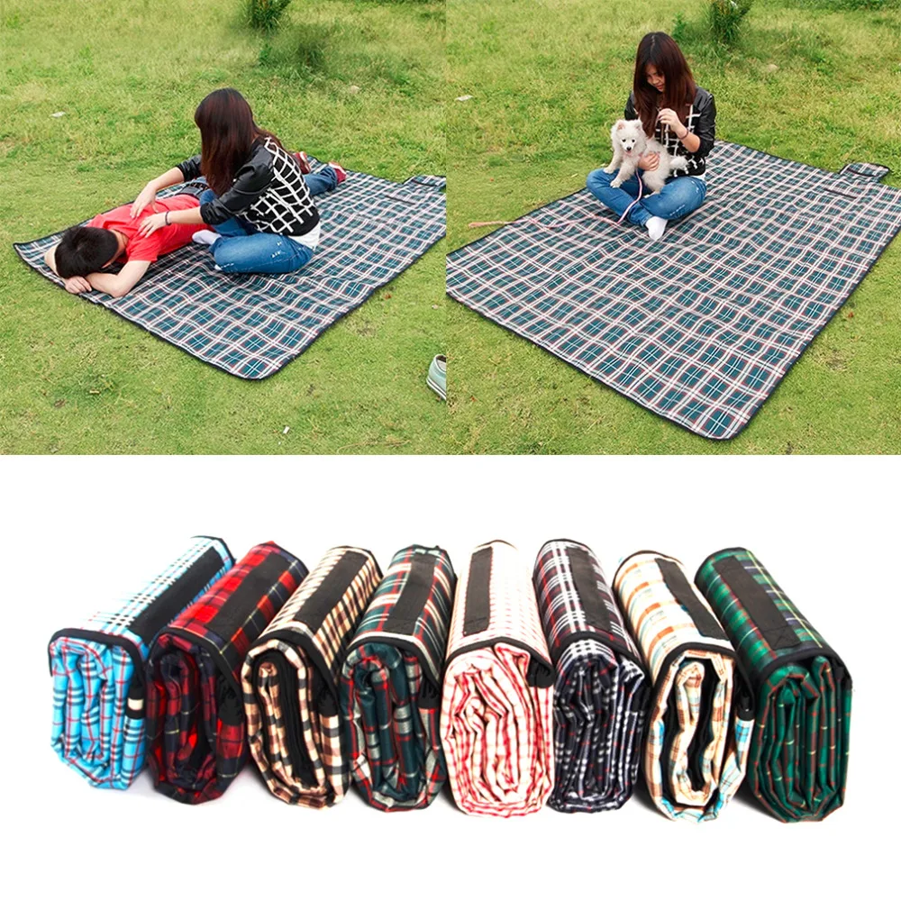 

Portable Folding Waterproof Picnic Mat Camping Beach Pad Outdoor Spring Picnic Baby Crawling Blanket Moisture Mat Rug 200*150cm
