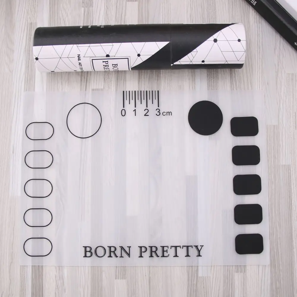 1Pc Silicone Stamping Mat Foldable Washable Pad with Box Manicure Nail