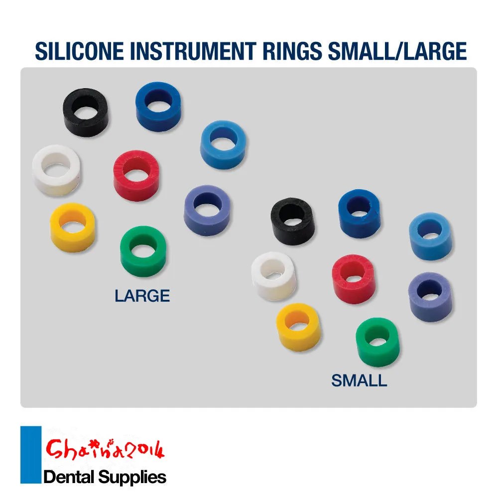 5 Bags Dental Instrument Rings Silicone Code Ringsdental instrument