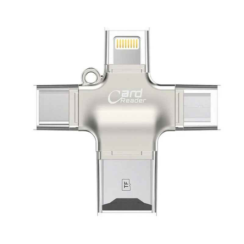 SunDigit все в 1 type c Micro USB кардридер TF SD Lightning для Android Ipad/iPhone 7 6 5 SE OTG адаптер|tf reader|all in