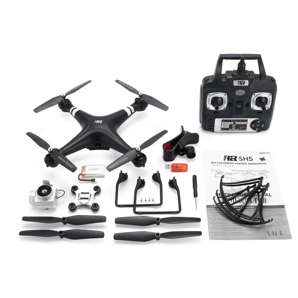 

SH5H 2.4G FPV Drone RC Quadcopter with 720P Wifi Camera Live Video Altitude Hold Headless Mode One Key Return VS Syma X5C