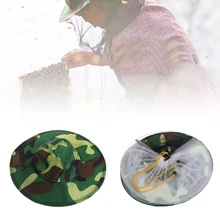 Многофункциональная пчелиная шляпа пчеловодство камуфляжная сетчатая защита для лица Москитная Кепка Мидж Летающий Жук Насекомое пчелиная шляпа с сеткой