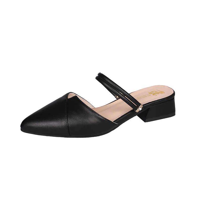

Women Ladies Fashion Pointed Toe Low Heels Ankle Strap band Sandals Leopard Casual Sandals Single Shoes Plus Big Size35-42