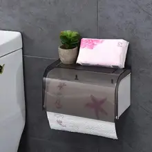 Toilet Kitchen Roll Paper Holder Wall Mounted Bathroom Tissue Paper Dispenser Rack Storage Box Waterproof paper towel holder