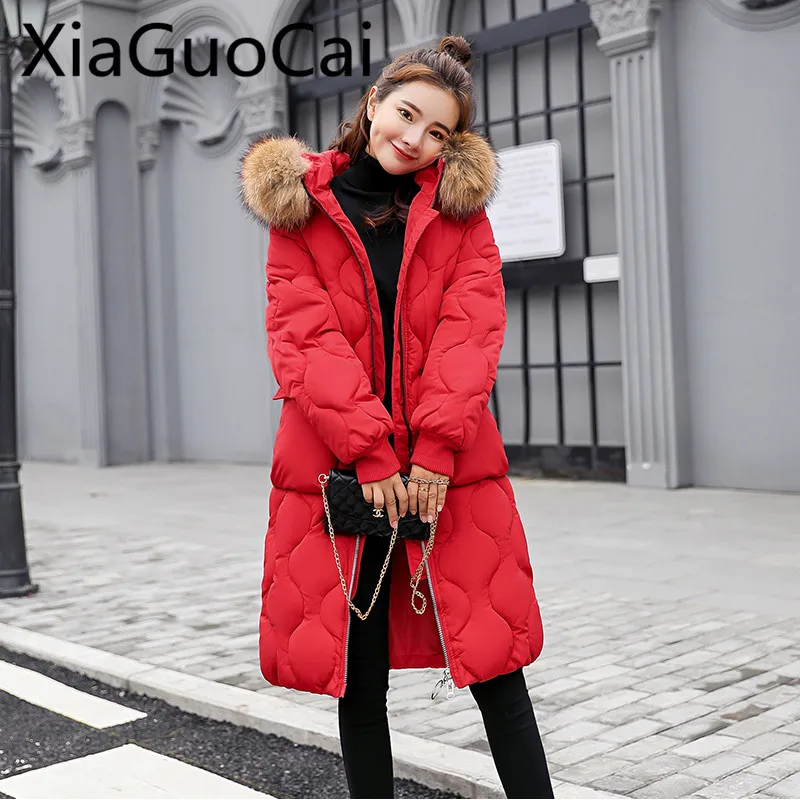 

Long Brand Warm Women's Overcoats Slim Clothing Female Jackets Winter parks Coats Zipper Winter Coat Women's Thickening