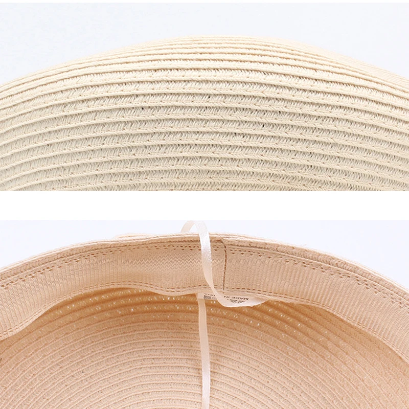 Accessories Summer Female Sun Hat Baseball Cap Flat Top Army Cap Women's Straw Hhat Beach Hat Topper Women Hats For Girl